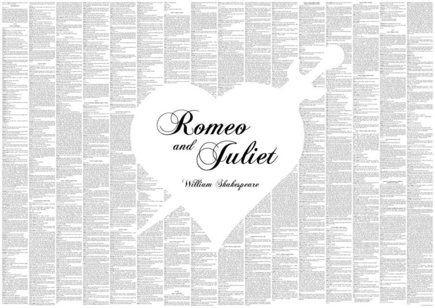 Spineless Classics Medium Romeo & Juliet Full Play Poster