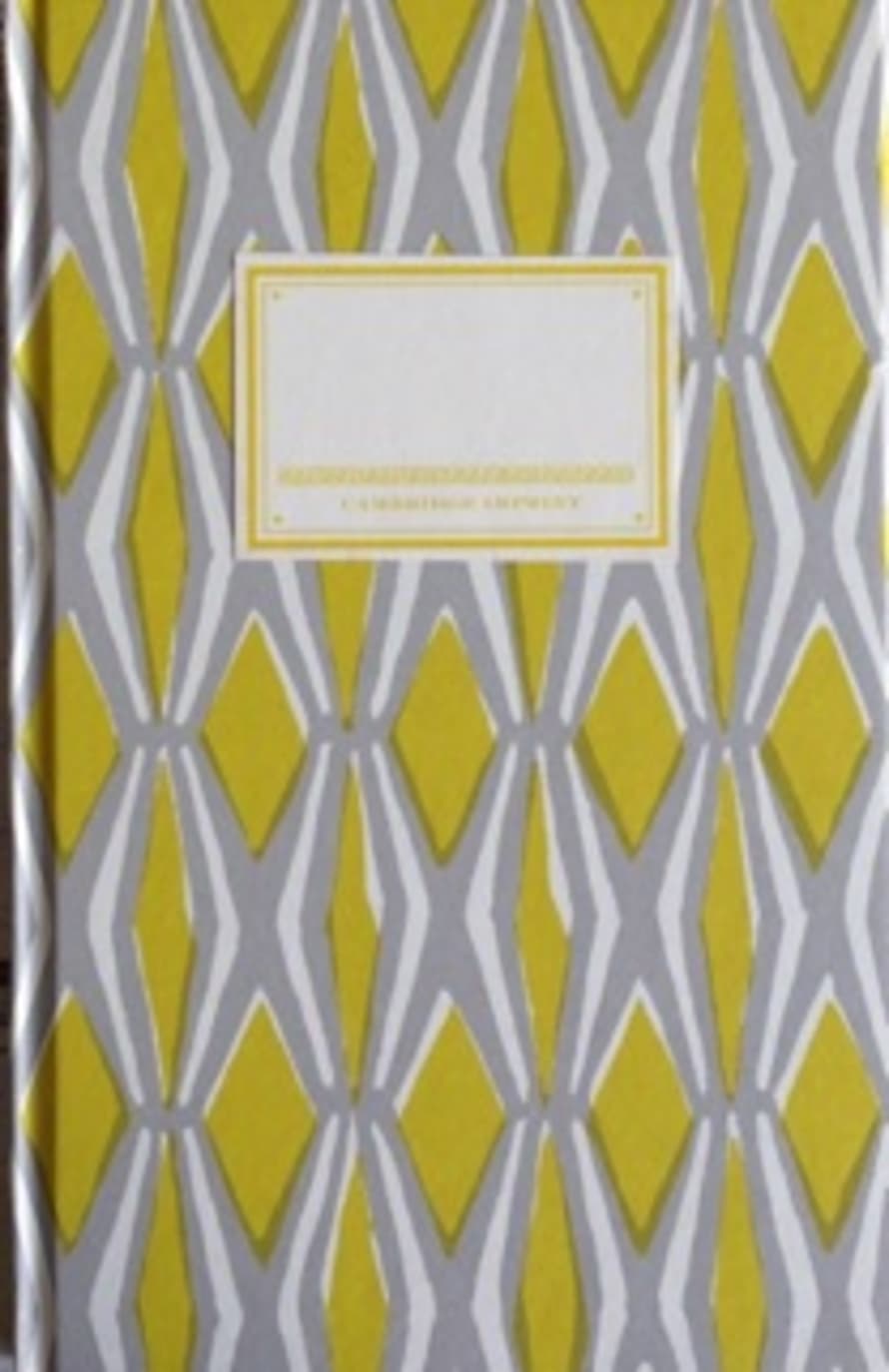 Cambridge Imprint Hardback Notebook Yellow And Grey Smocking