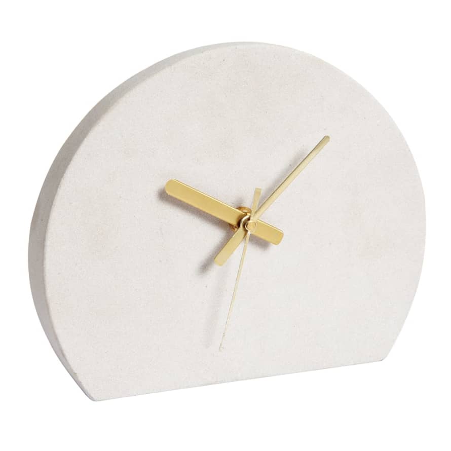 Endon Lighting  Reynolds Mantel Clock in Polished Sandstone