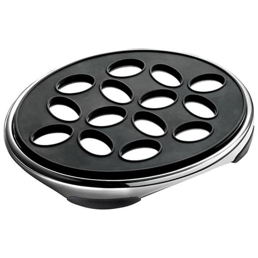 Robert Welch Signature V Oval Black Trivet 