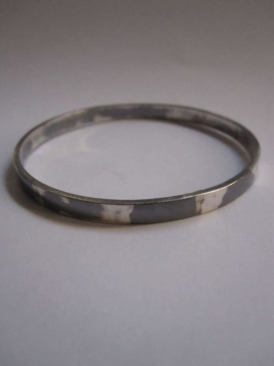 CollardManson 925 Silver Oxidised Bangle 