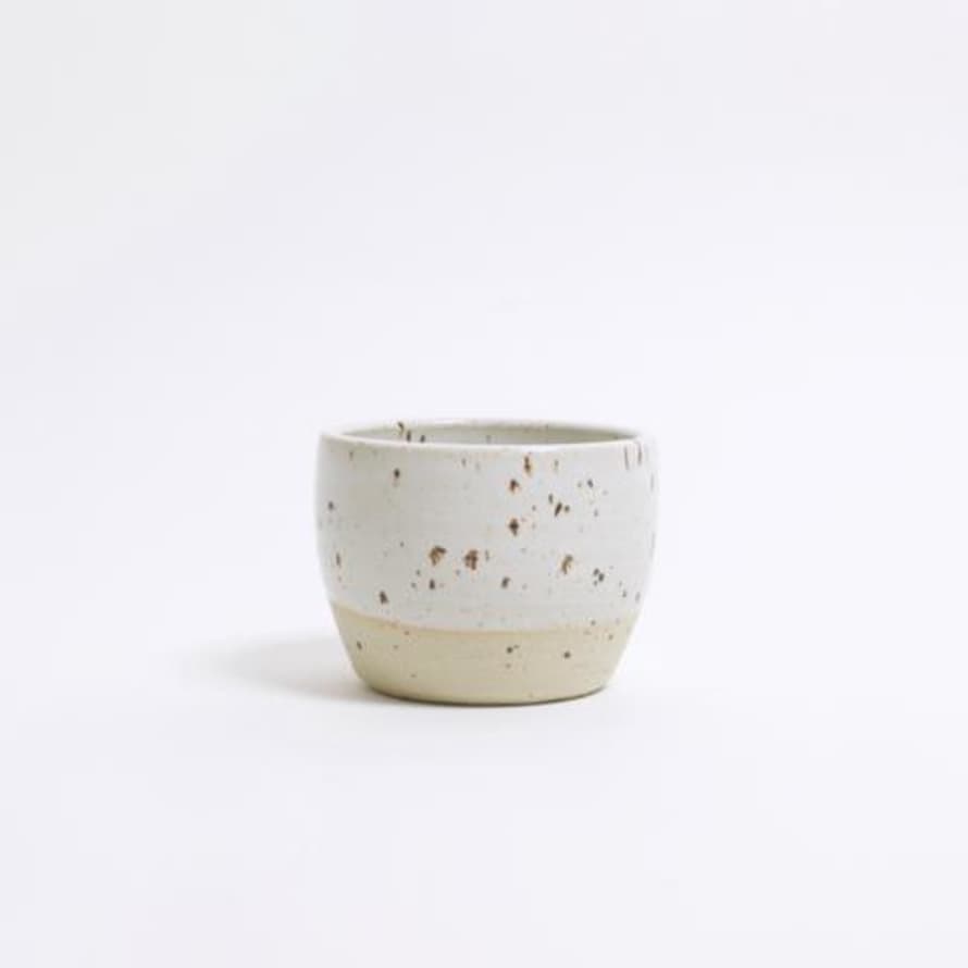 Dor & Tan Speckled White Tea Bowl