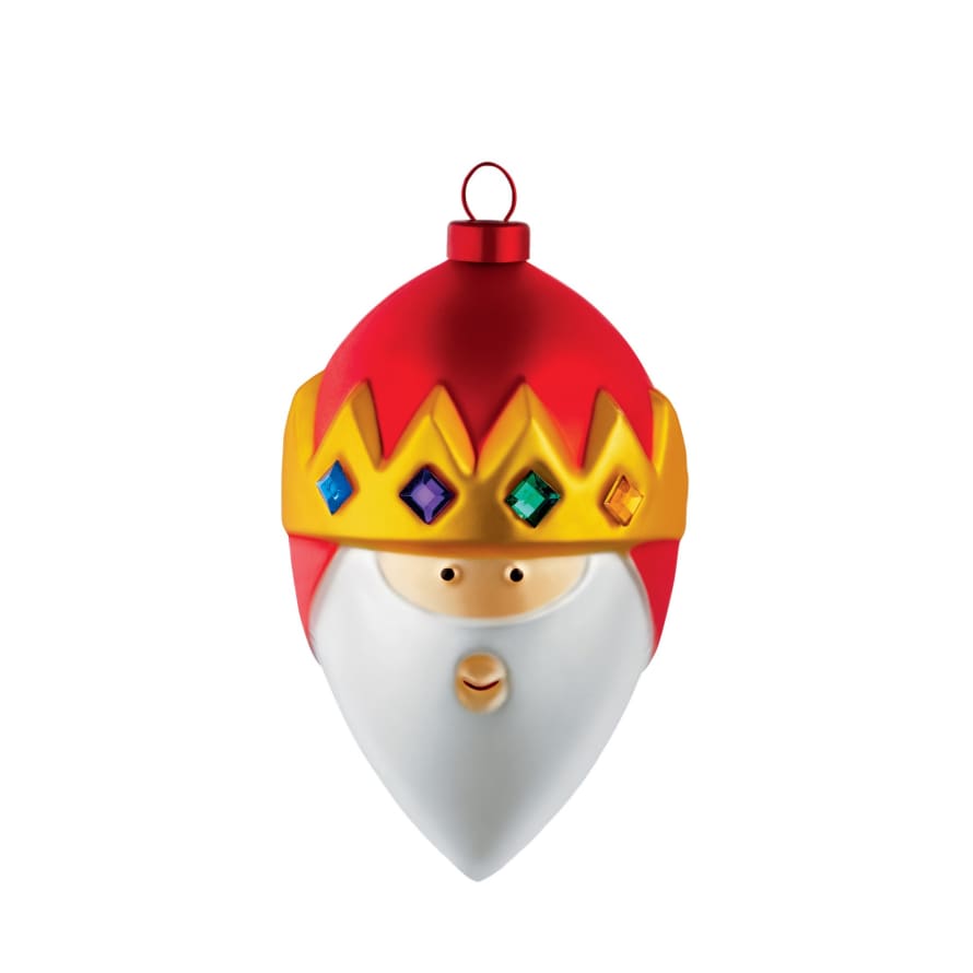 Alessi Gaspare - King Glass Christmas Bauble