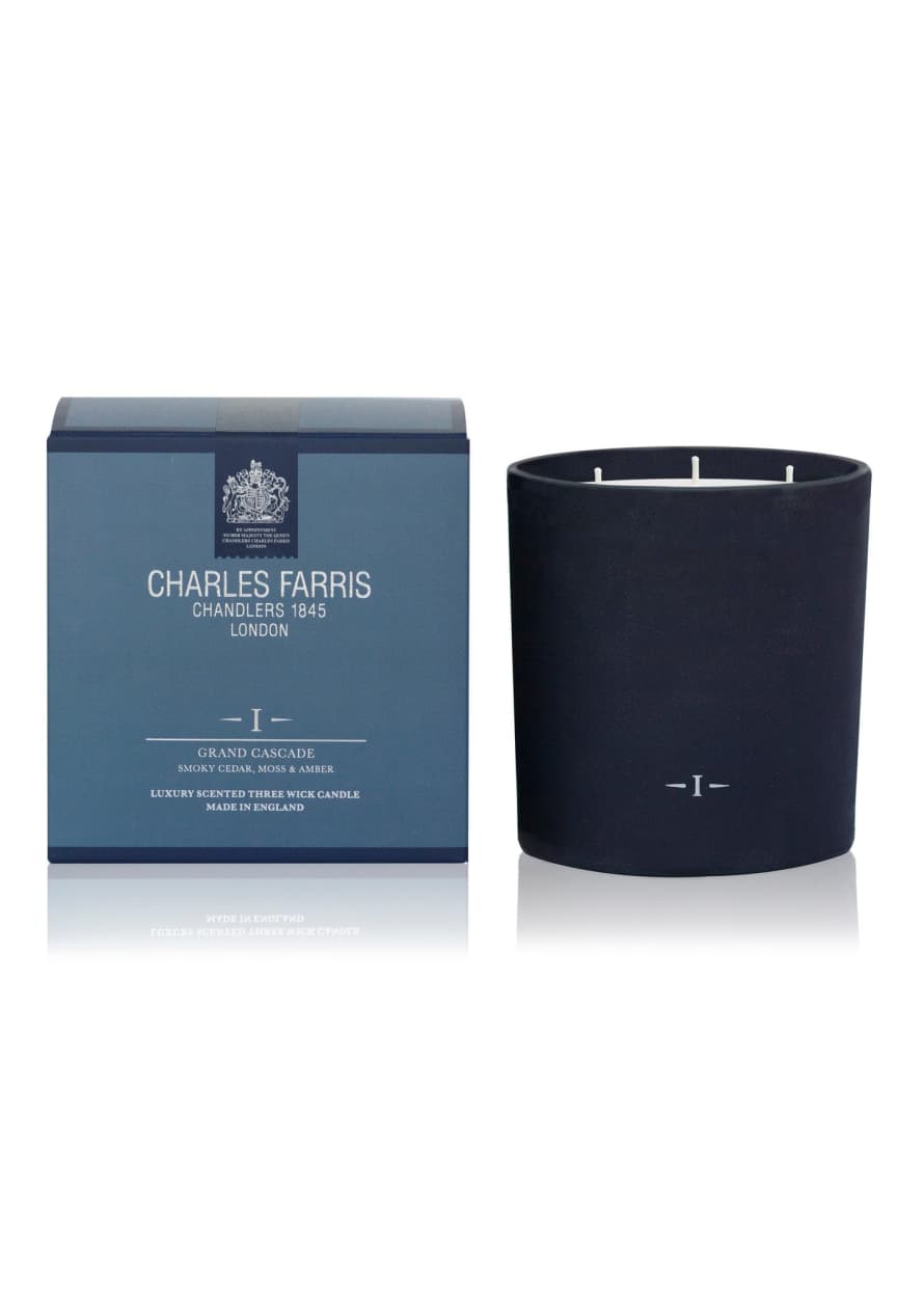 Charles Farris Grand Cascade Three Wick Luxury Scented Candle 