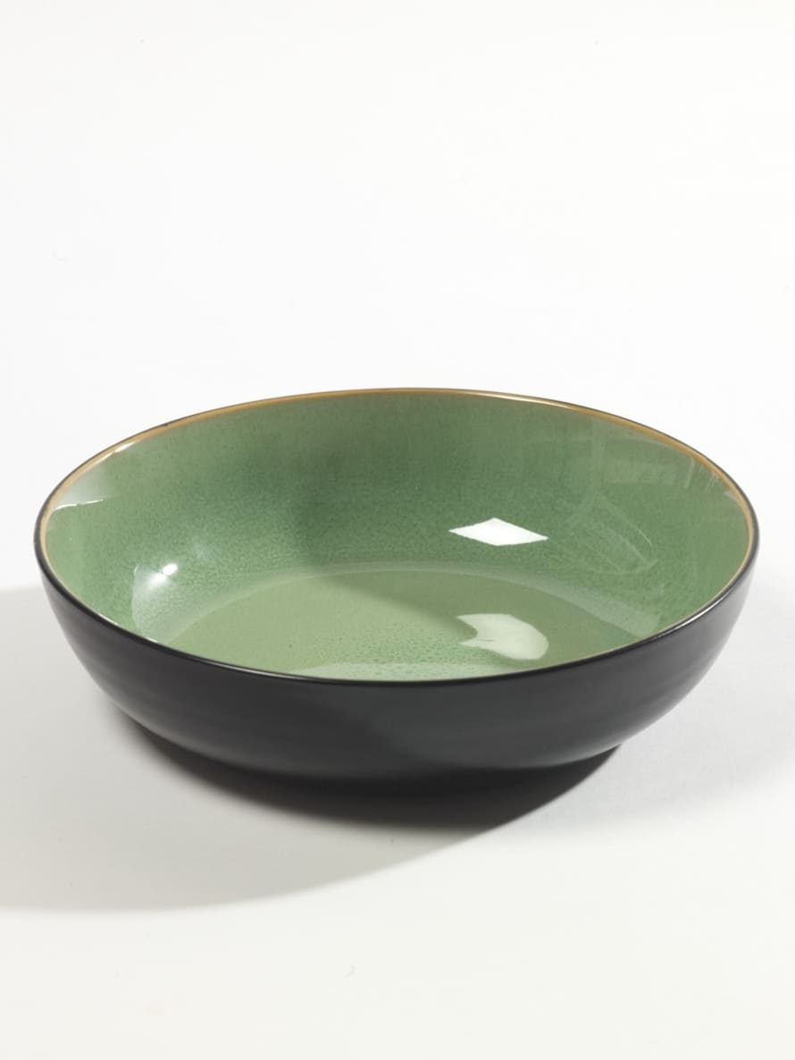 Serax Small Aqua Green And Black Bowl