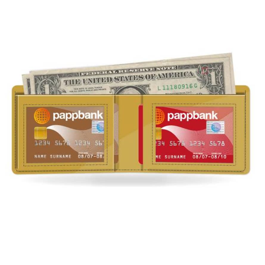 I Like Paper Gold Metallic Pappwallet