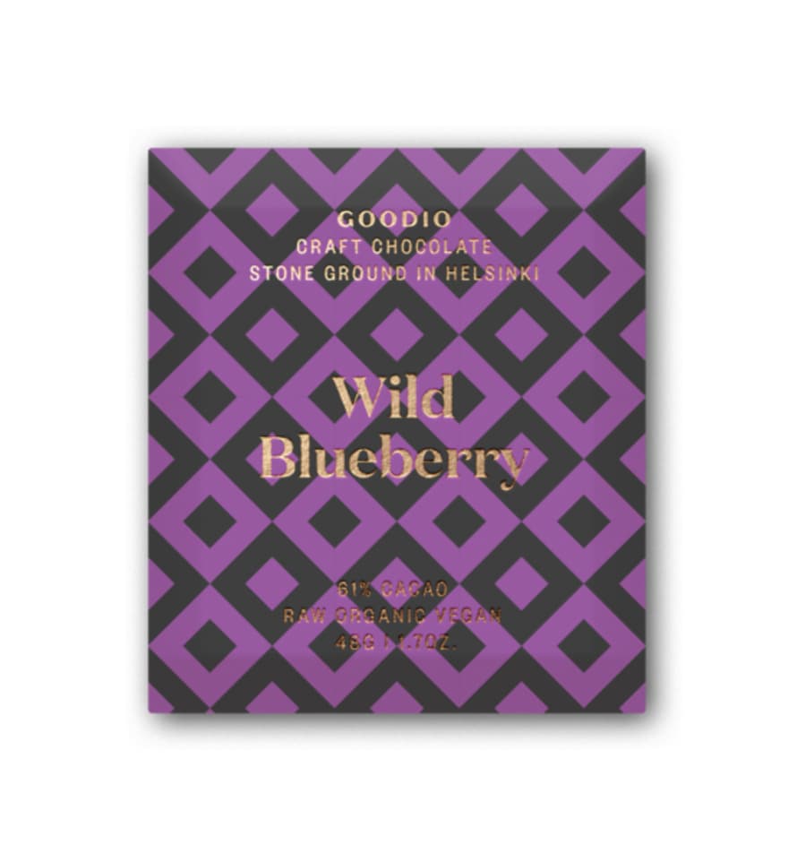 Goodio Chocolate Wild Blueberry Raw Chocolate