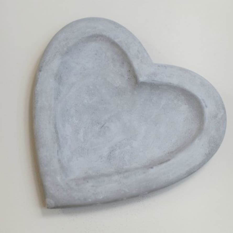 Accessories for the Home Concrete Heart Dish