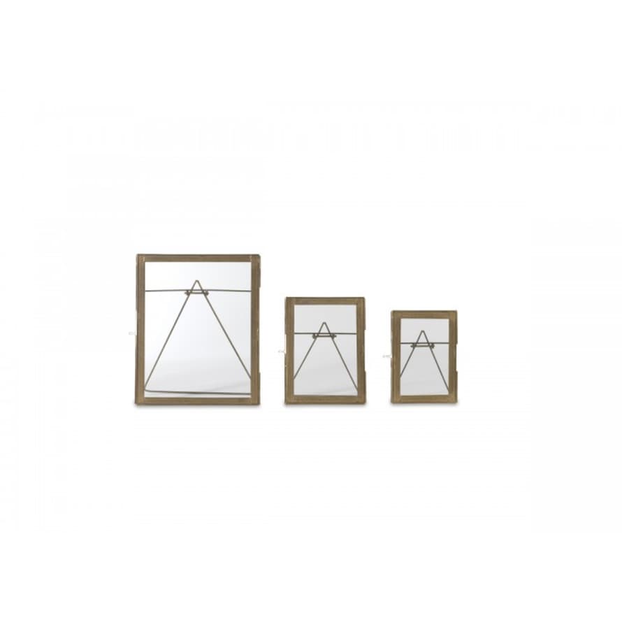 Nkuku Large Brass Azizi Standing Frame