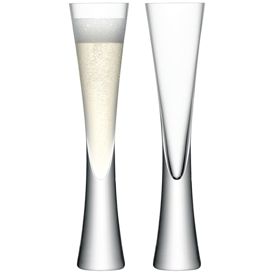 LSA International Moya Flute Champagne Glasses (Pair)