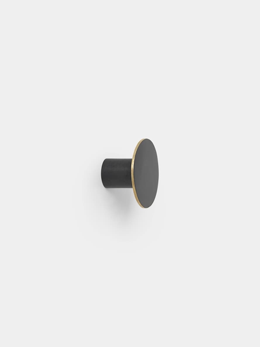 Ferm Living Small Black Brass Hook