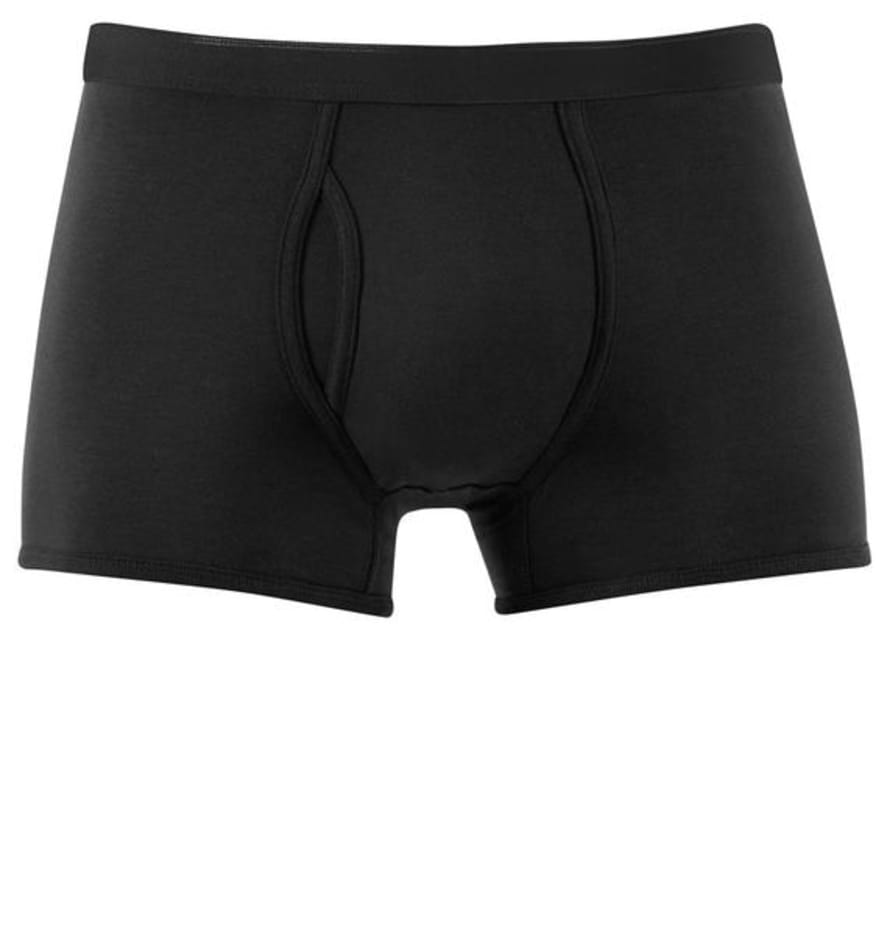 Sunspel Black Q82 Low Waist Trunk