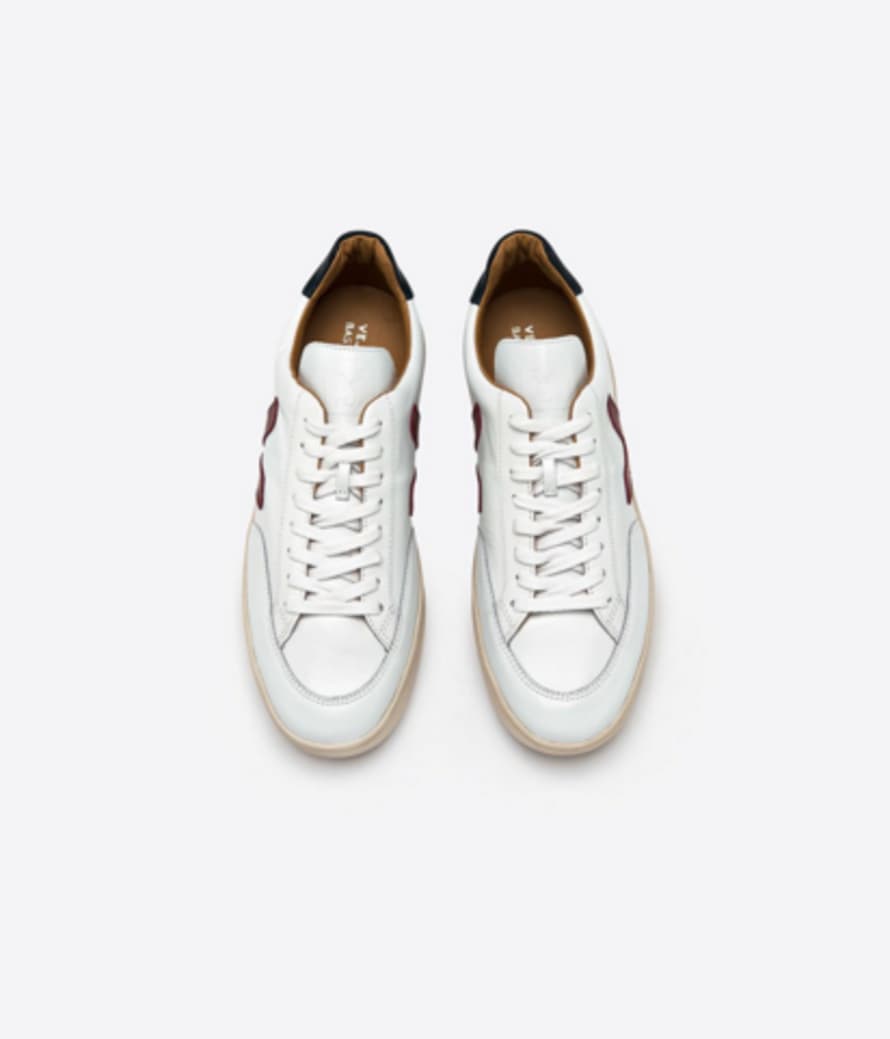 Trouva: V12 Leather White Marsala Nautico Mens Trainers