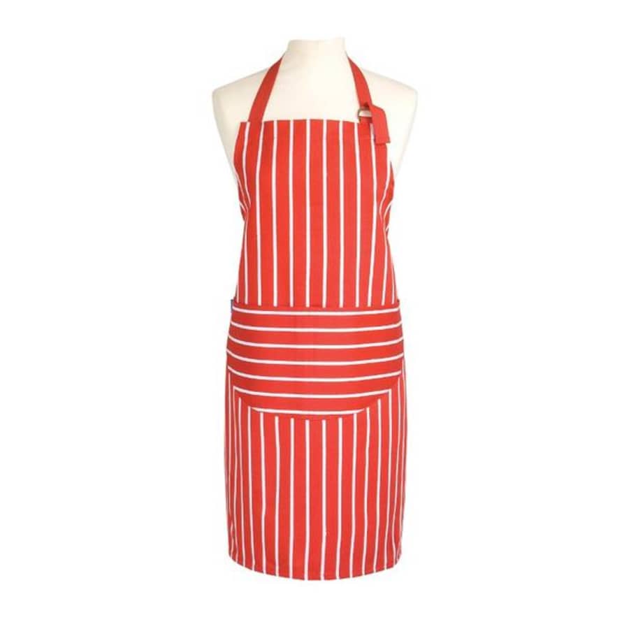 Dexam Red Classic Butcher Stripe Apron