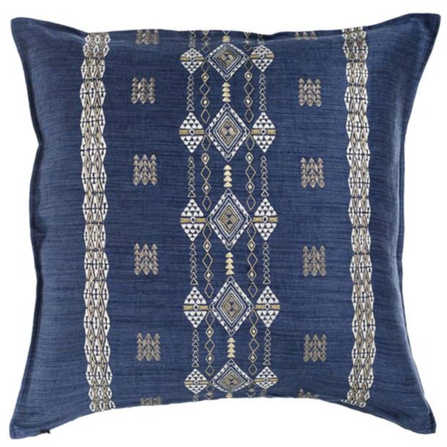 Coral & Tusk Indigo Berber Line Pillow