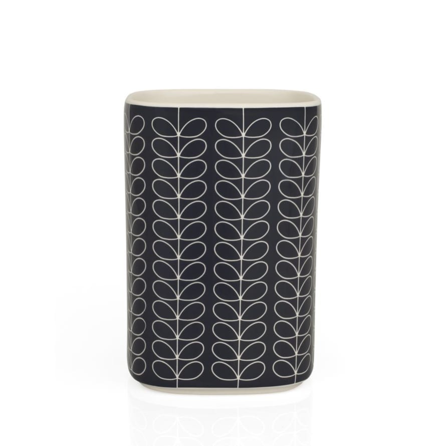 Orla Kiely Dark Grey Linear Stem Vase