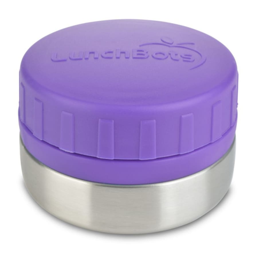 Lunch Bots 120ml Purple Round Container