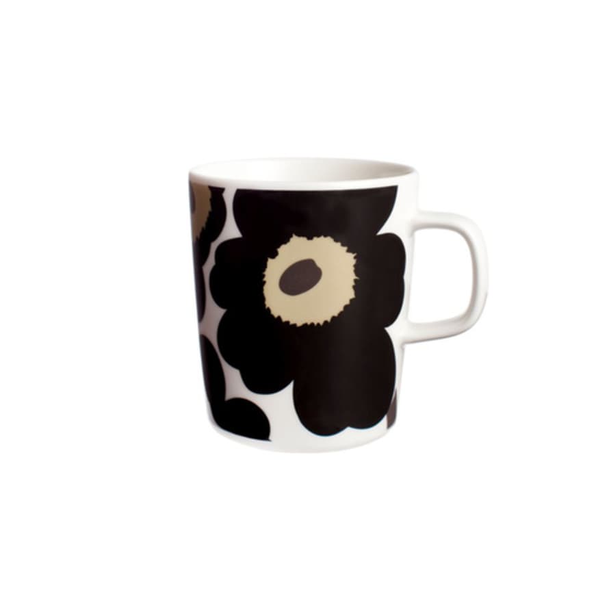 Marimekko Black Unikko Mug