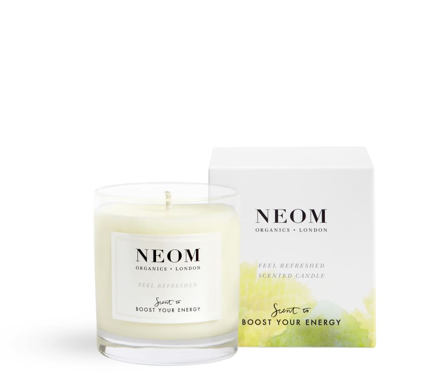 Neom Organics 1 Wick Feel Refreshed Scented Candle - Scent To Boost Your Energy Range 