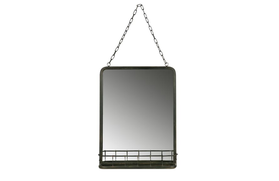 Deeekhorn Black Speak Hanging Mirror