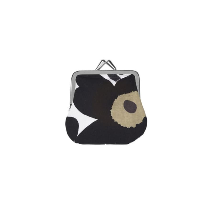 Marimekko Black Small Mini Unikko Purse