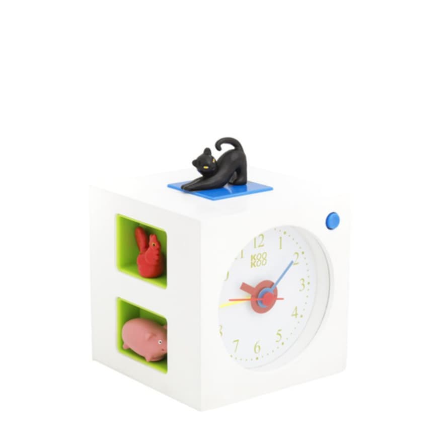 KooKoo White Kids Alarm Clock