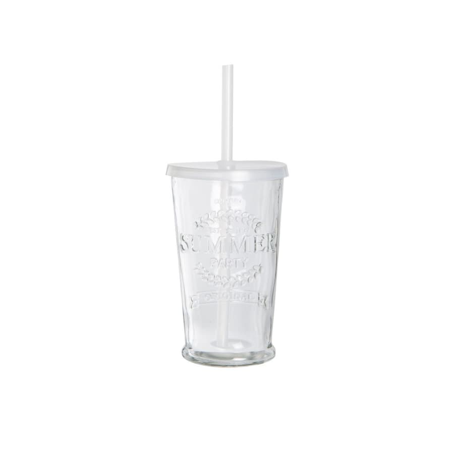 Scottie & Russell Summer Glass With Straw