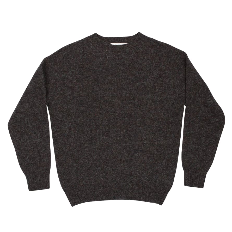 Jennifer Kent Charcoal Shetland Sweater