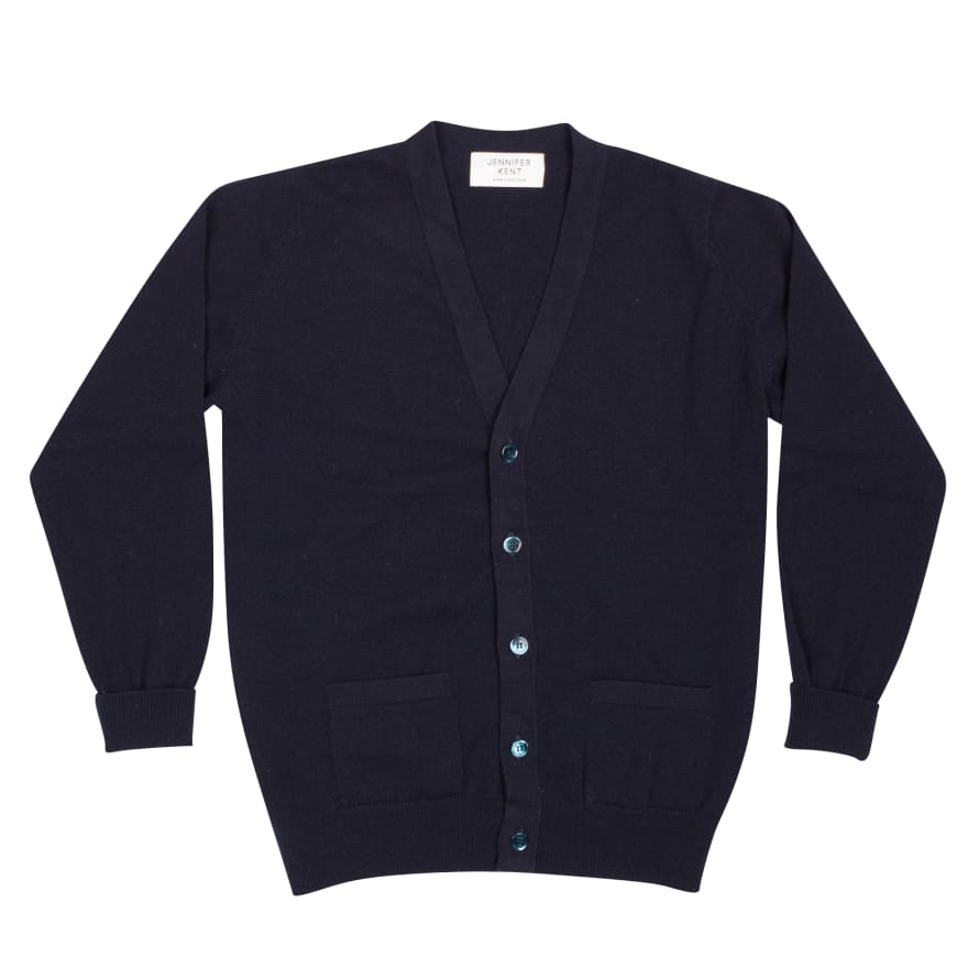 Jennifer Kent Navy Knit Cardigan