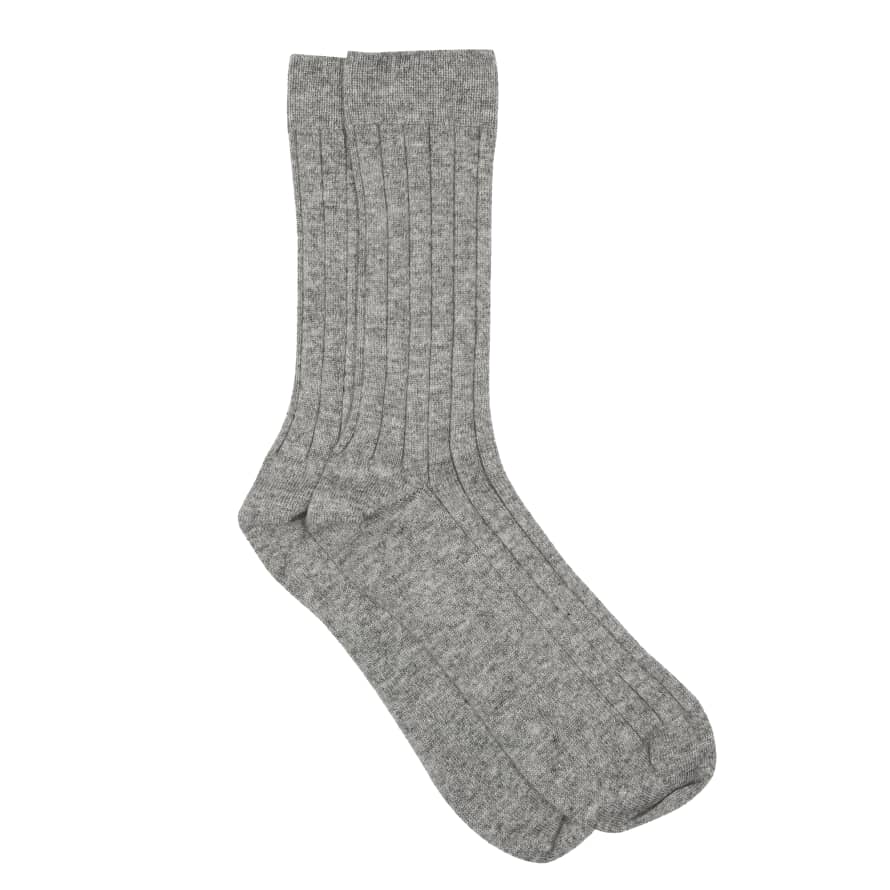 Jennifer Kent Grey Cashmere Socks