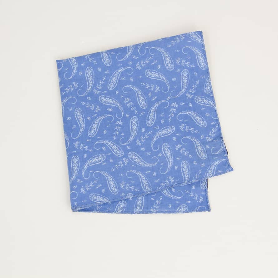 40 Colori Paisley Printed Cotton Pocket Square