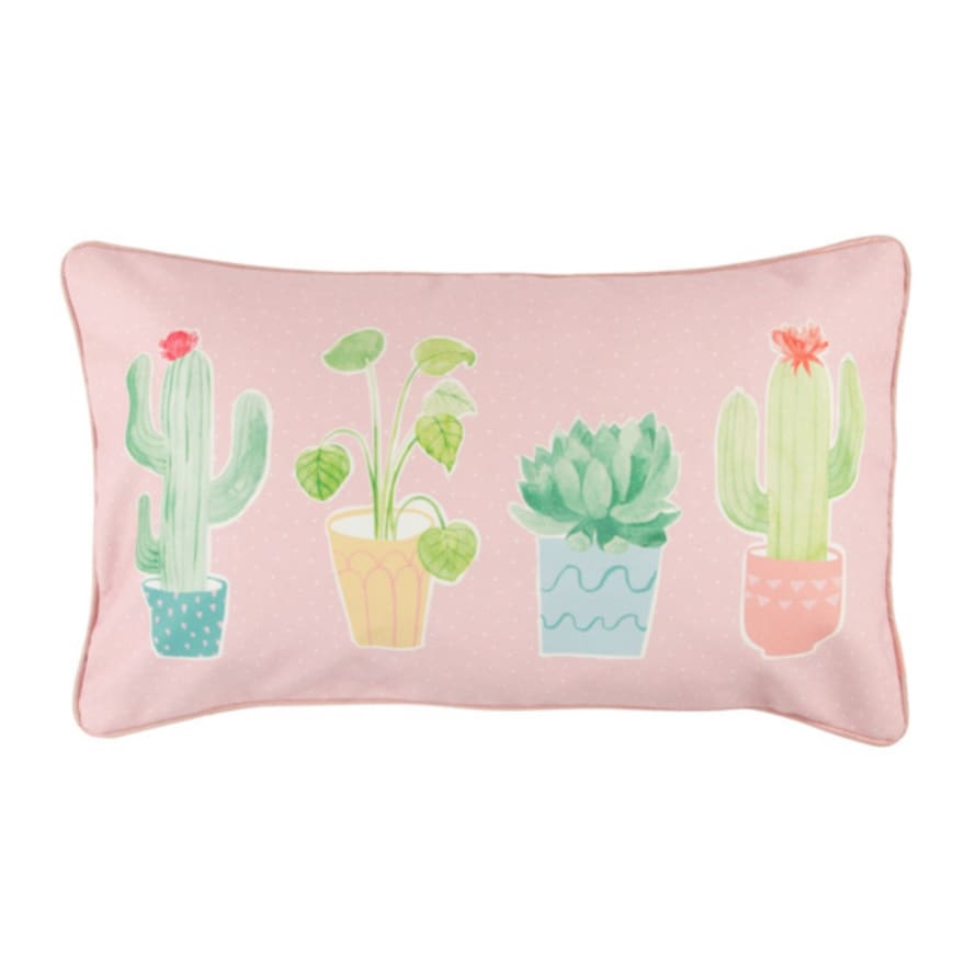 Sass & Belle  Pastel Cactus Cushion