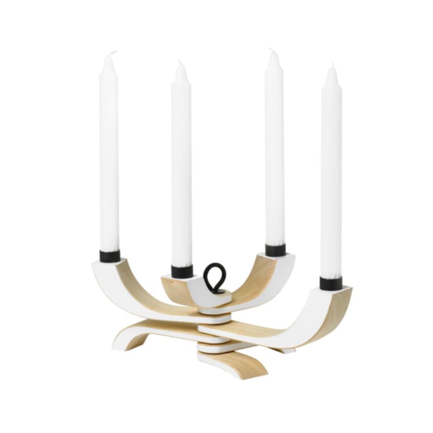 Design House Stockholm  White Nordic Light Candle Holder 