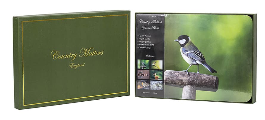 Country Matters Ltd Garden Birds Set of 6 Placemats