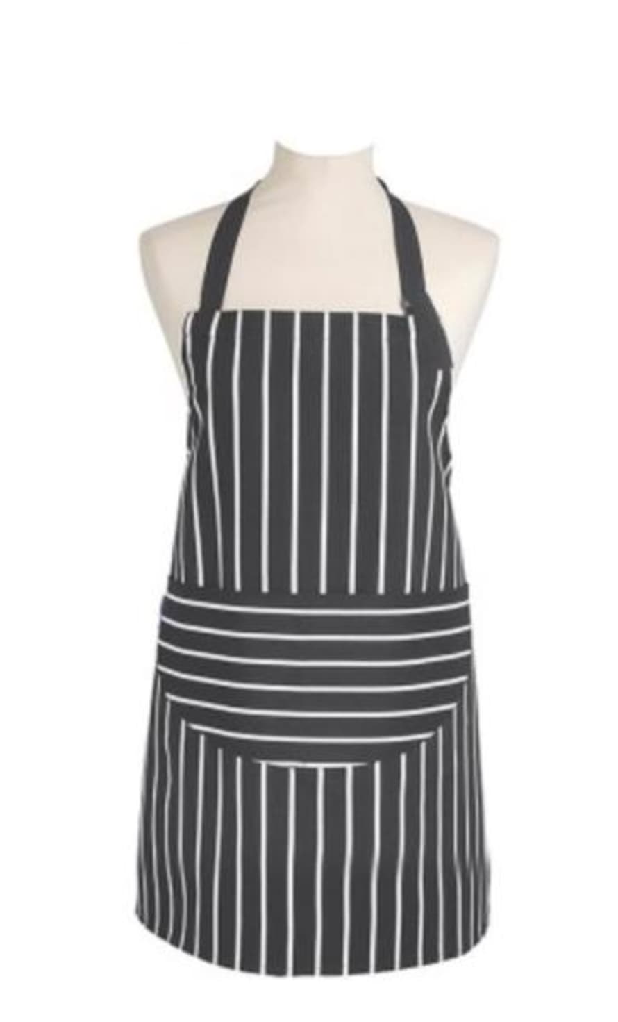 Dexam Slate Grey Butchers Stripe Medium Apron 