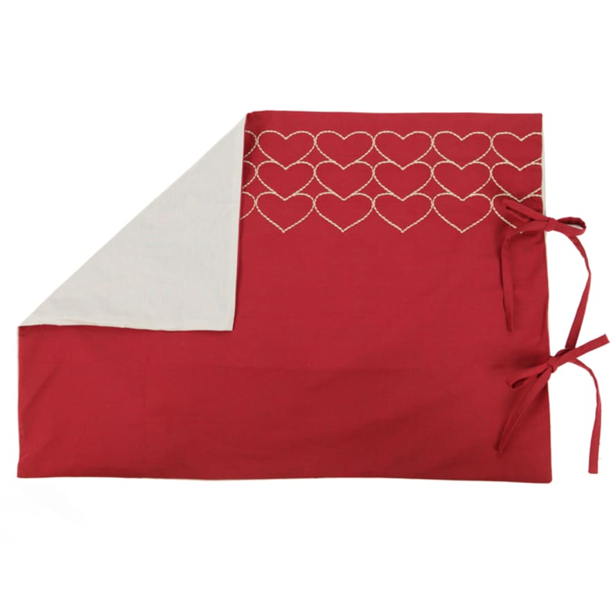 Sylvie Thiriez Kingsize Red Make A Wish Duvet Cover