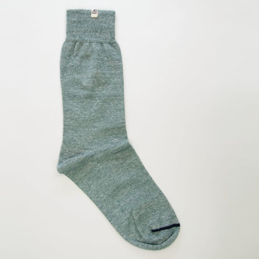 40 Colori Solid Linen & Organic Cotton Melange Socks