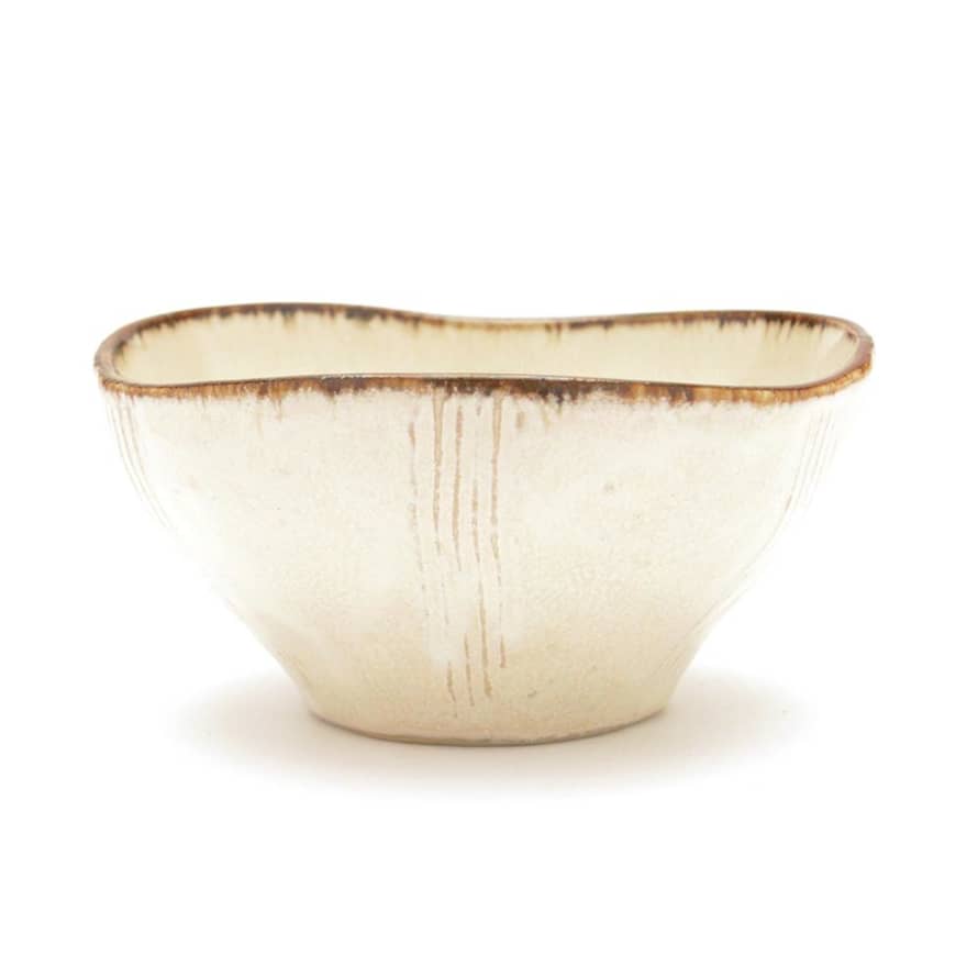 Typhoon  Small Kobiki White Glaze Dish