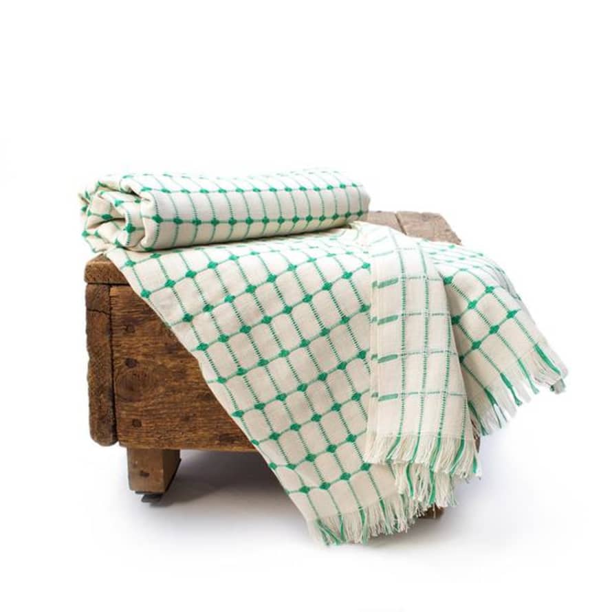 Artisans & Adventurers Green Tanzanian Check Cloth