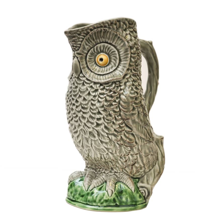 - Handmade Ceramic Owl Pitcher