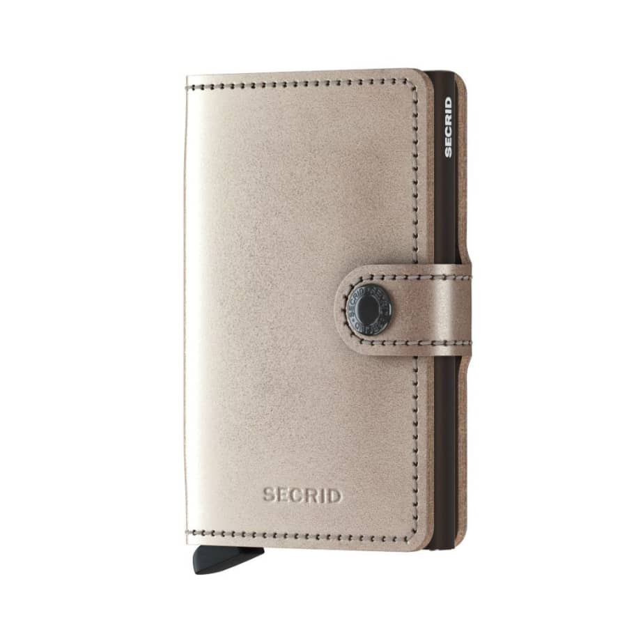 Secrid Metallic Champagne Brown Miniwallet