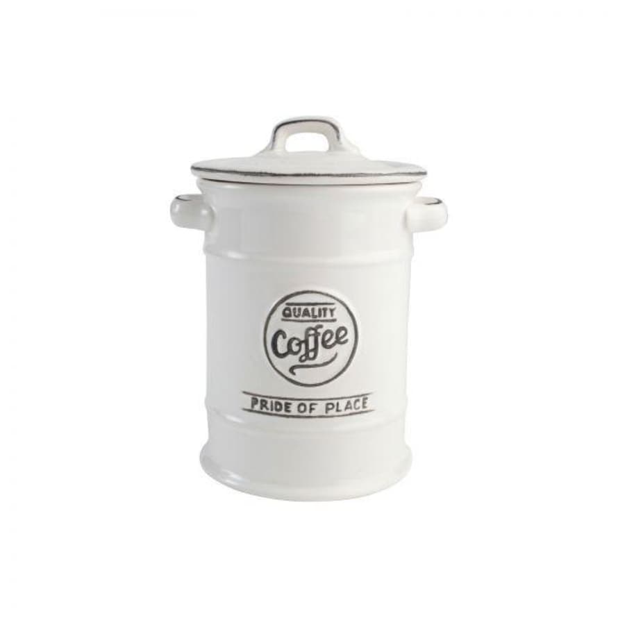 T&G White Pride Of Place Coffee Jar 