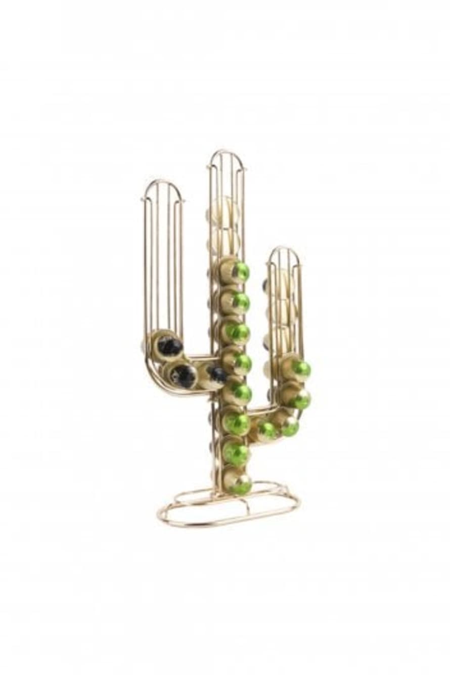 The Home Collection Gold Cactus Coffee Pod Holder