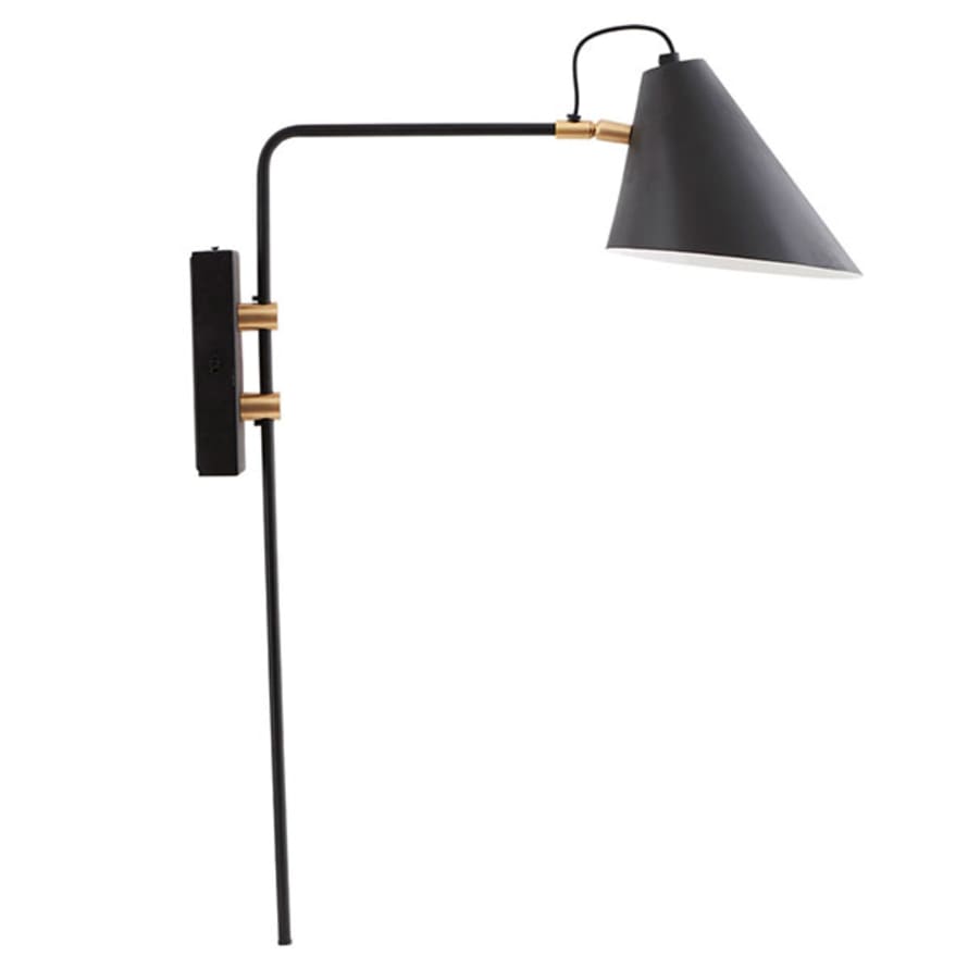 Mink Interiors Matt Black Wall Lamp