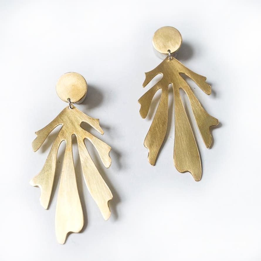 lima-lima Lila Brass Earrings