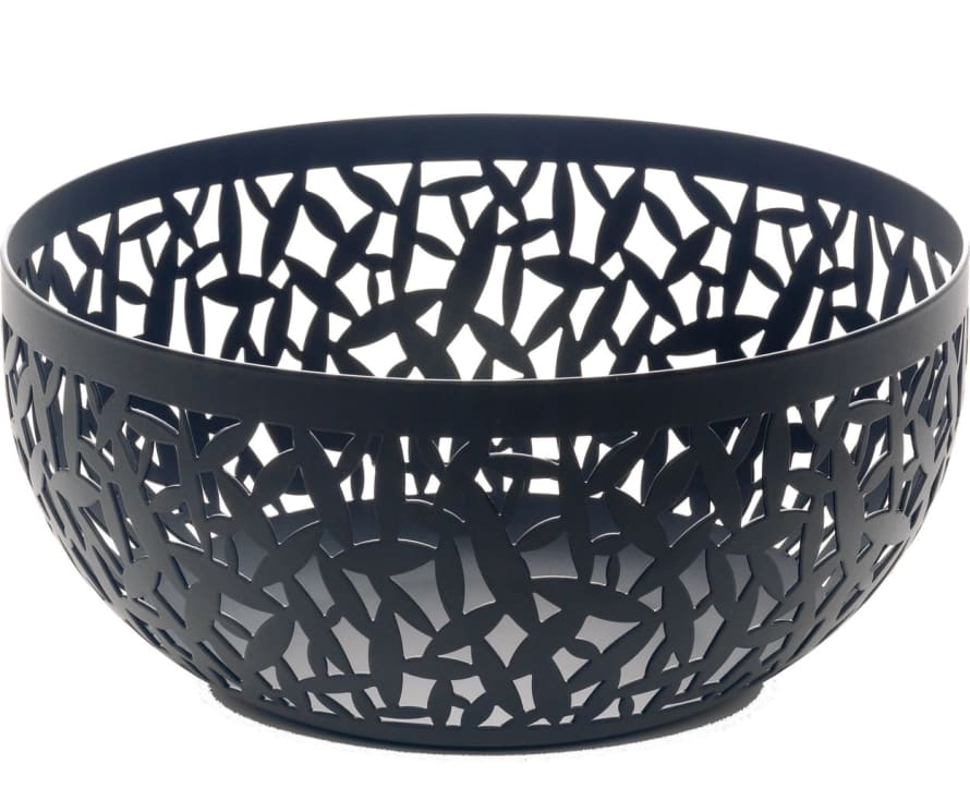 Alessi 21 Cm Black Cactus Fruit Bowl 