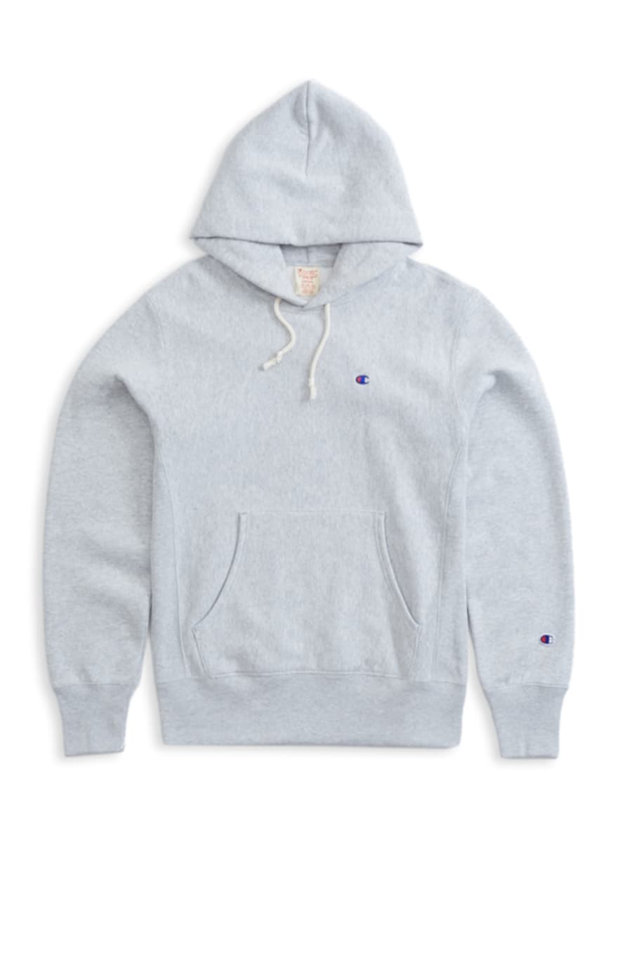 Champion Grey Marl Reverse Weave C Logo Hoody