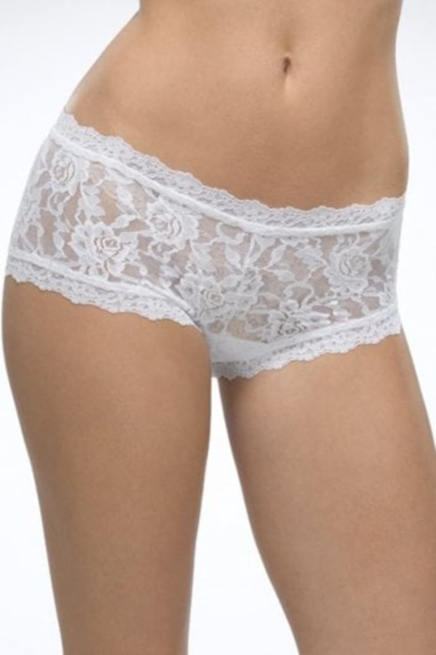 Hanky Panky In White Signature Lace Boyshort