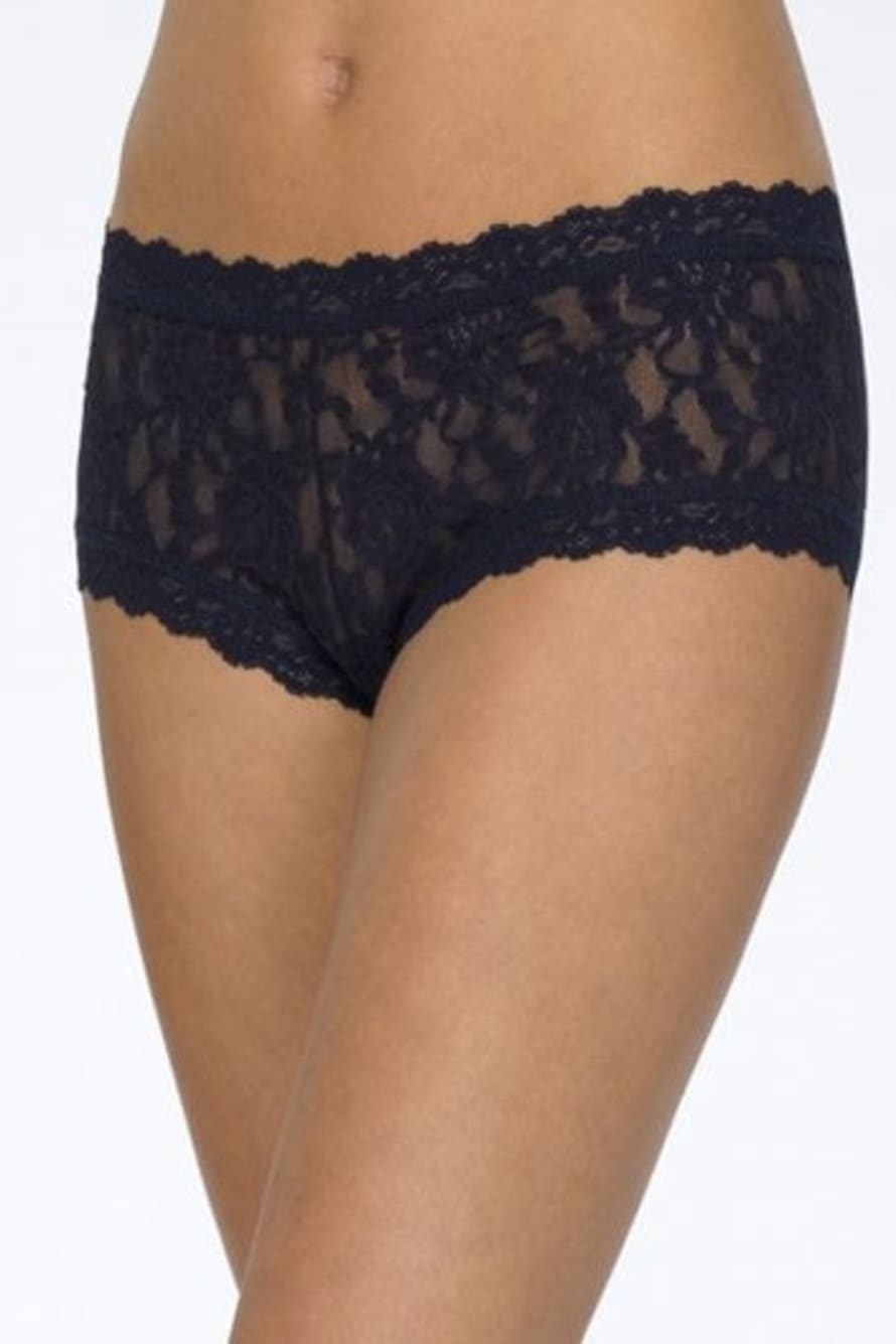 Hanky Panky In Navy Signature Lace Boyshort