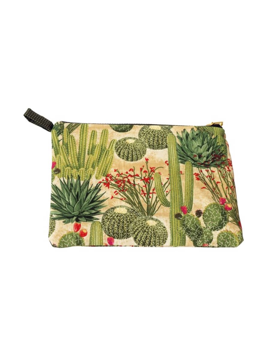 Hi Cacti Large Handmade Cactus Desert Clutch Bag